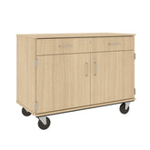 36" Tall Assembled Two Door Mobile Storage Cabinet with Drawer - 80430 F36 - Steven's I.D.SYSTEMS®
